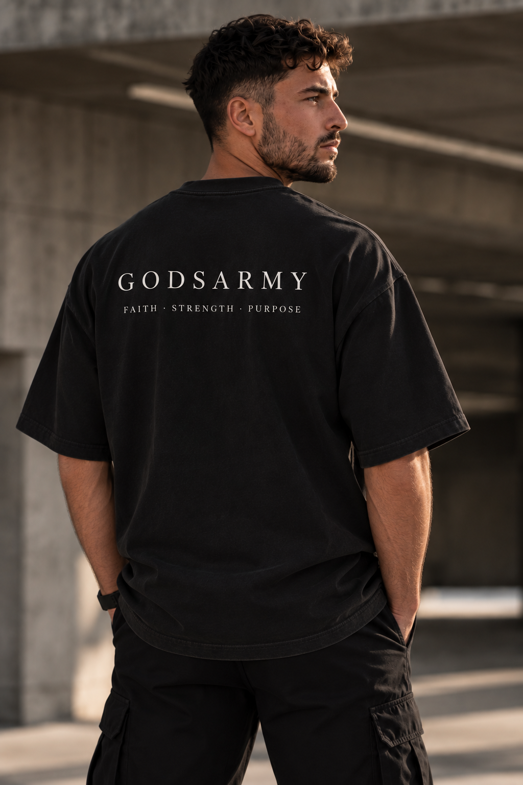 Heavy Tee — Black, view 4