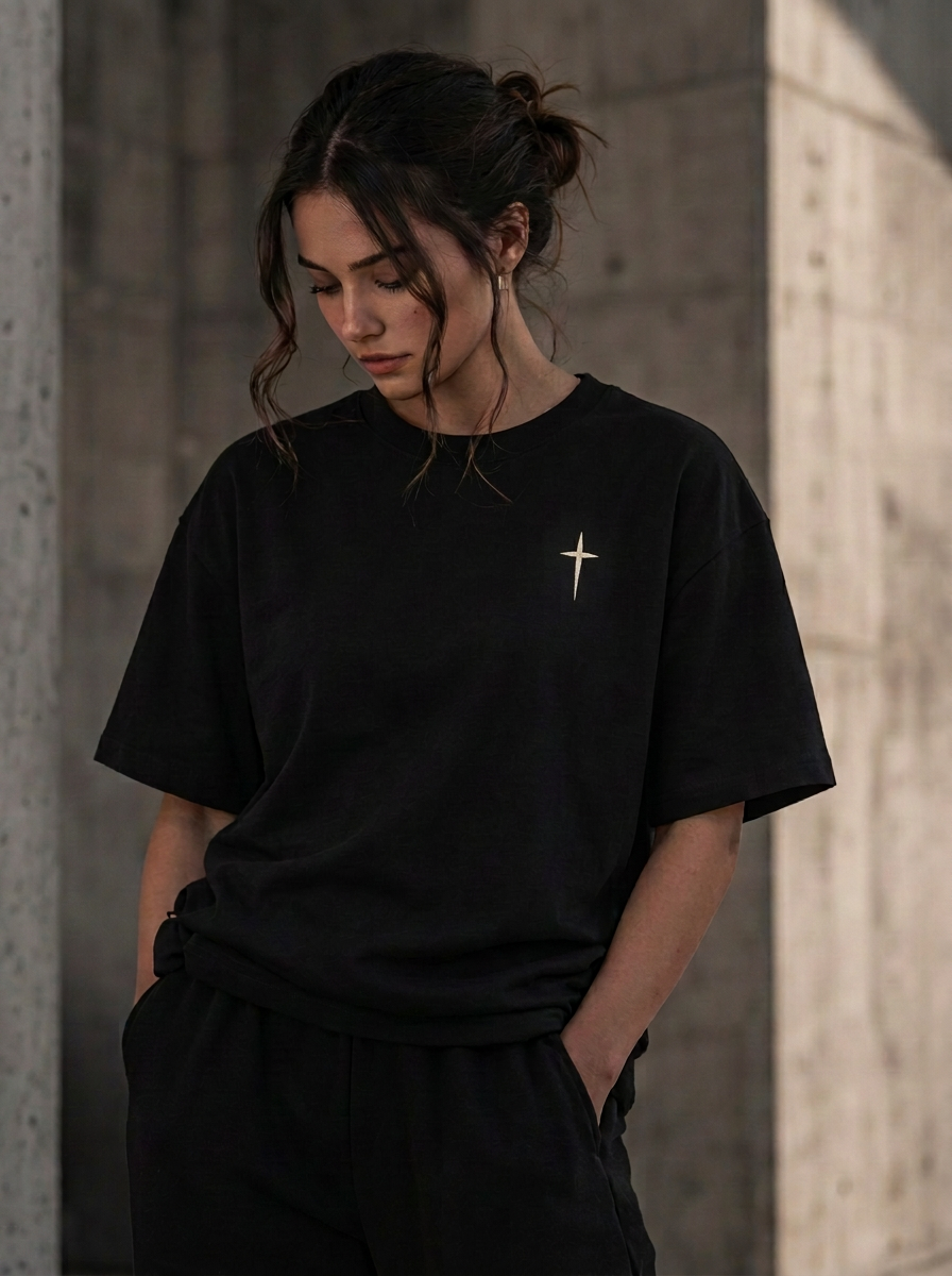 Heavy Tee — Black, view 2